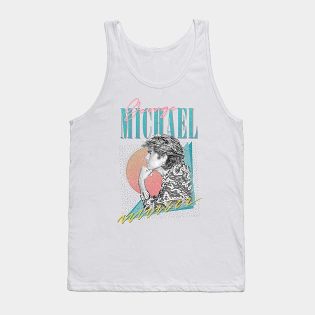 George Michael -- 80s Faded Style Fan Design Tank Top by DankFutura